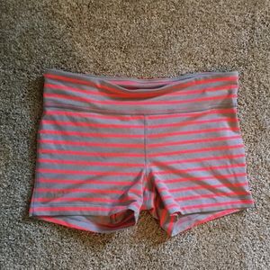 Under Armour Striped Pink & Gray Shorty